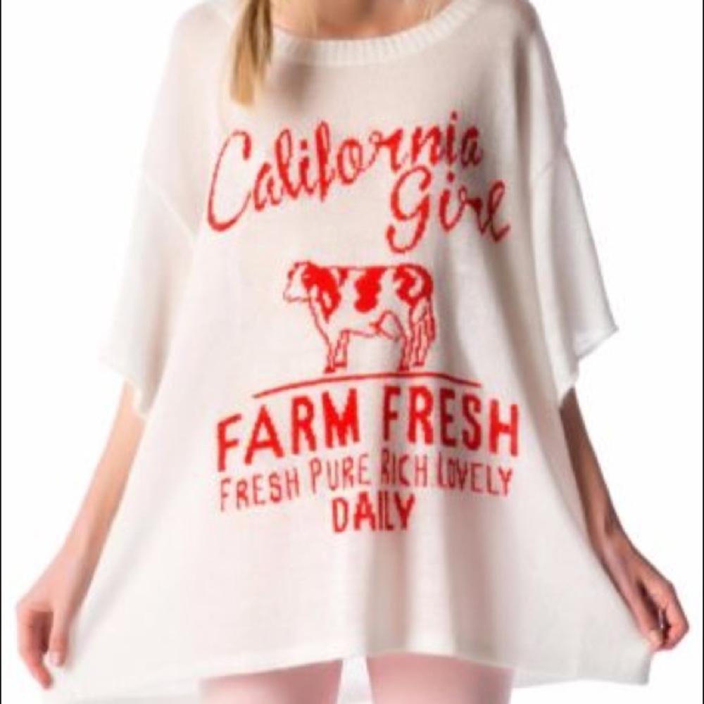 Wildfox "farm fresh" lakehouse sweater